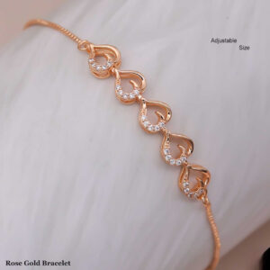 Forever Yours Heart Rose Gold Bracelet